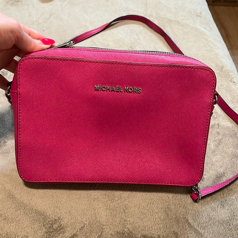 Pink Michael Kors crossbody bag